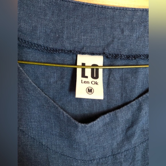 Len OK linen midi dress - Picture 3 of 4